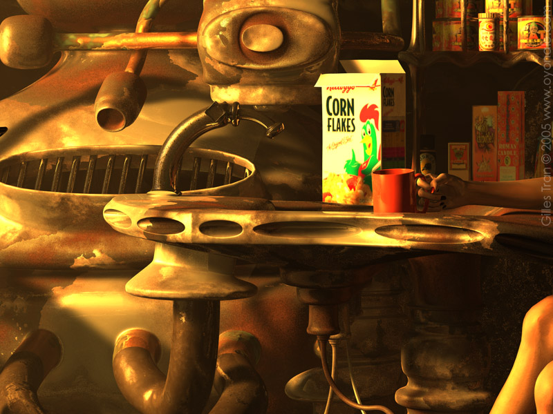 The apartment: kitchen