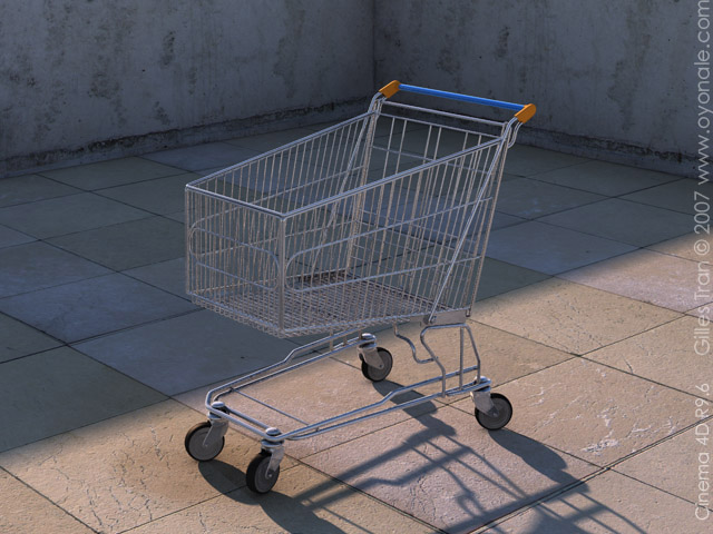 Shopping cart demo (Cinema 4D)