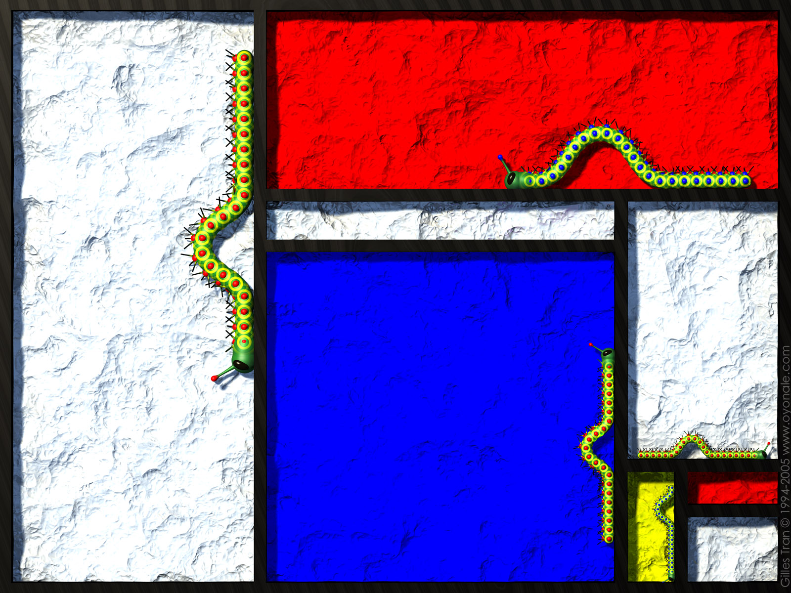 Les chenilles Mondrian