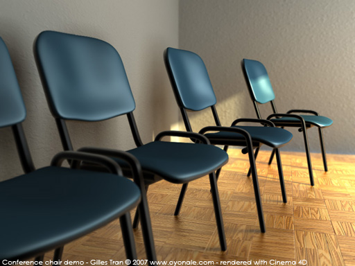 Demo conference chair (Cinema 4D)