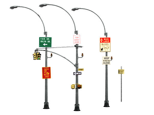 New York lamp posts