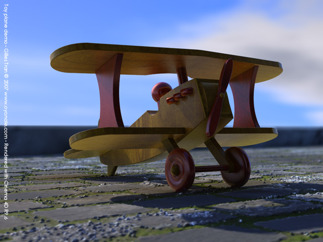 Dmo avion en bois (Cinema 4D)