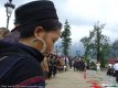 Villageois Hmong sur la march de Sapa